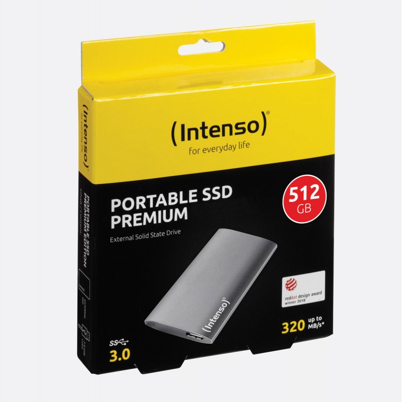 INTENSO Disque Externe 1.8'' Portable SSD USB 3.0 - 512Go